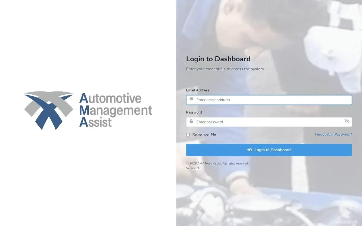 Screenshot of the AMA CRM crm & call centre